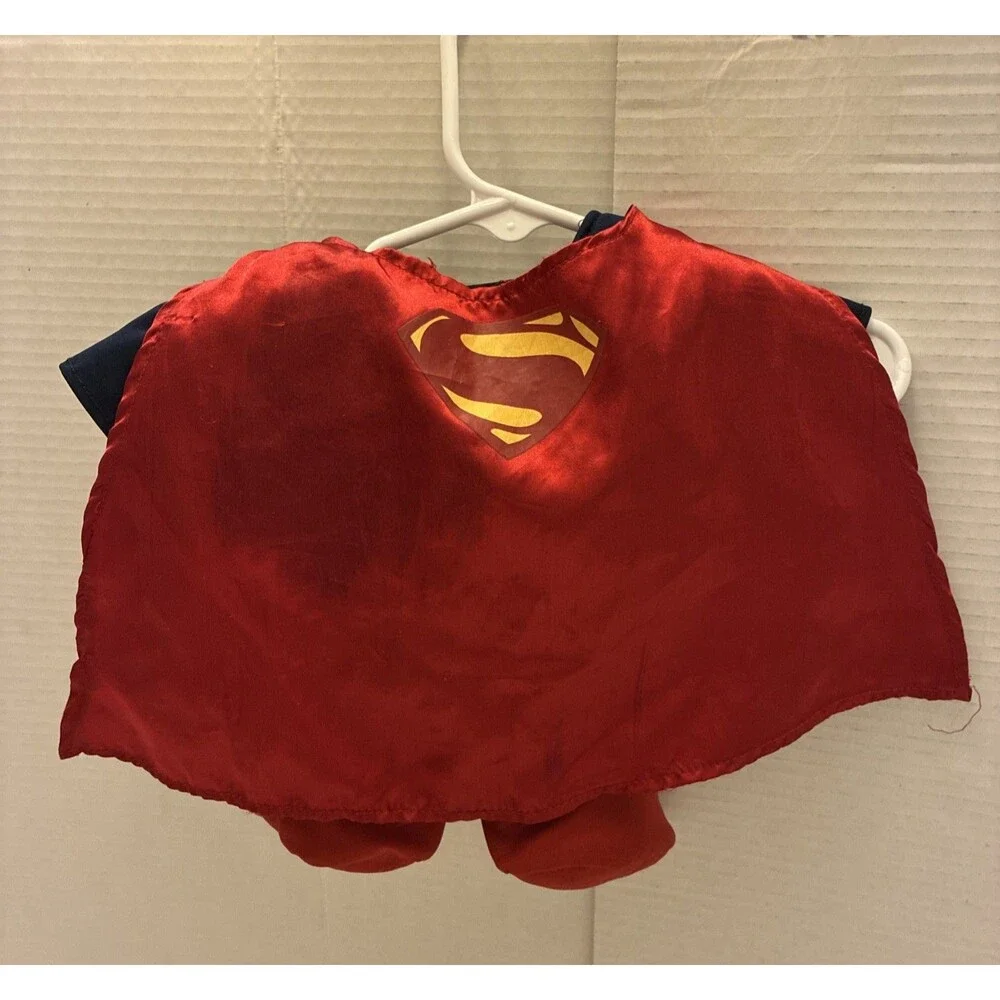 Build-A-Bear Superman Man of Steel Costume Suit & Cape DC Comics Logo Outfit BAB